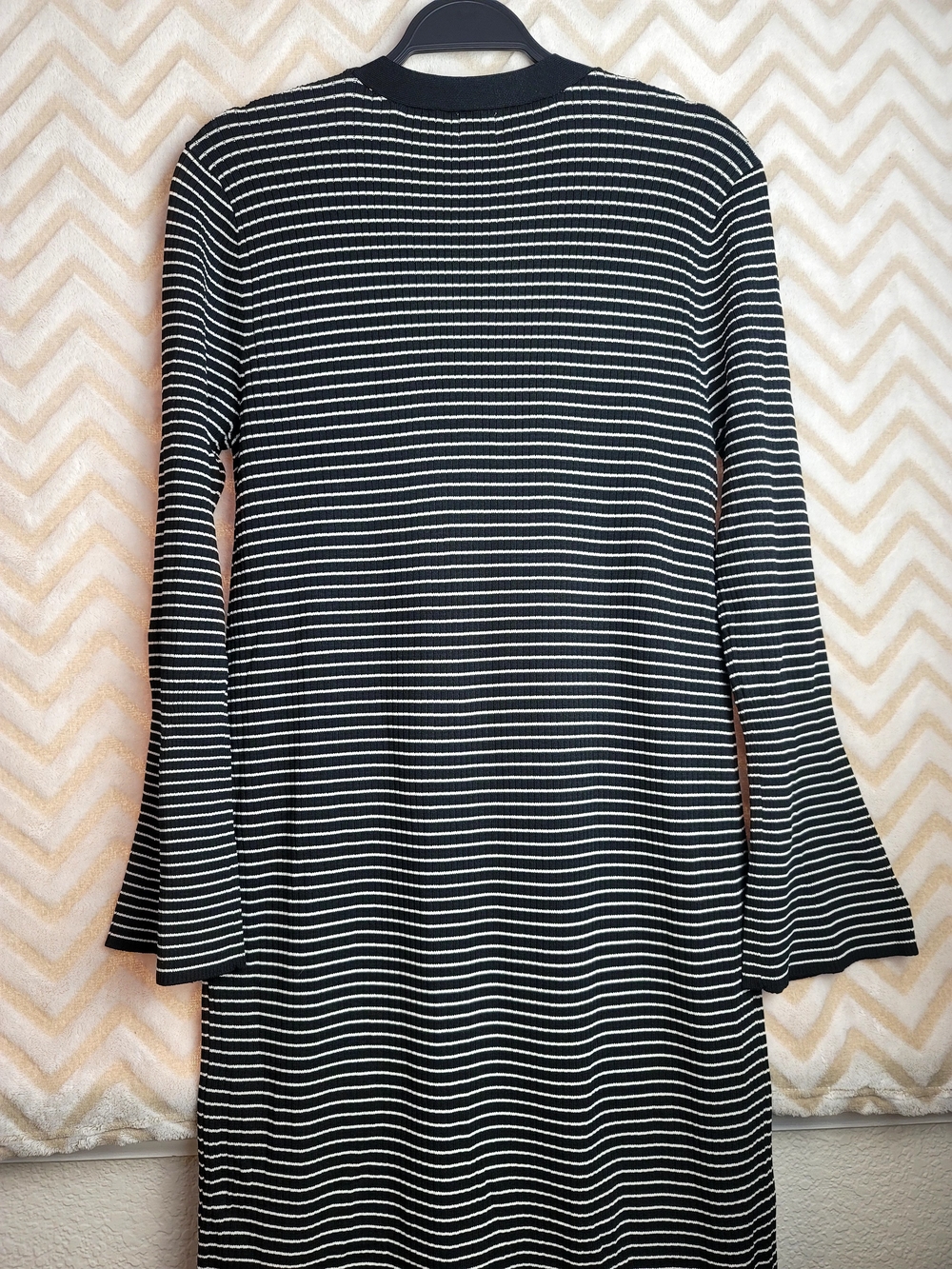 a new day Black & White Striped Maxi Button-Front Dress - Picture 5 of 7
